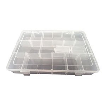 Superior Electric Plastic 18 Compartments Electronic Components Storage Box Case (Large) PB-40